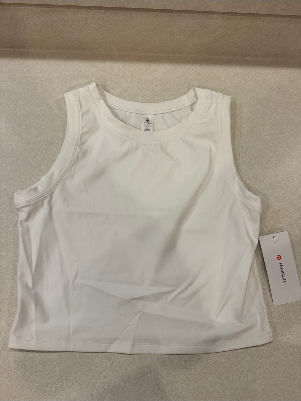 Honeyluxe White Cropped Tank Top